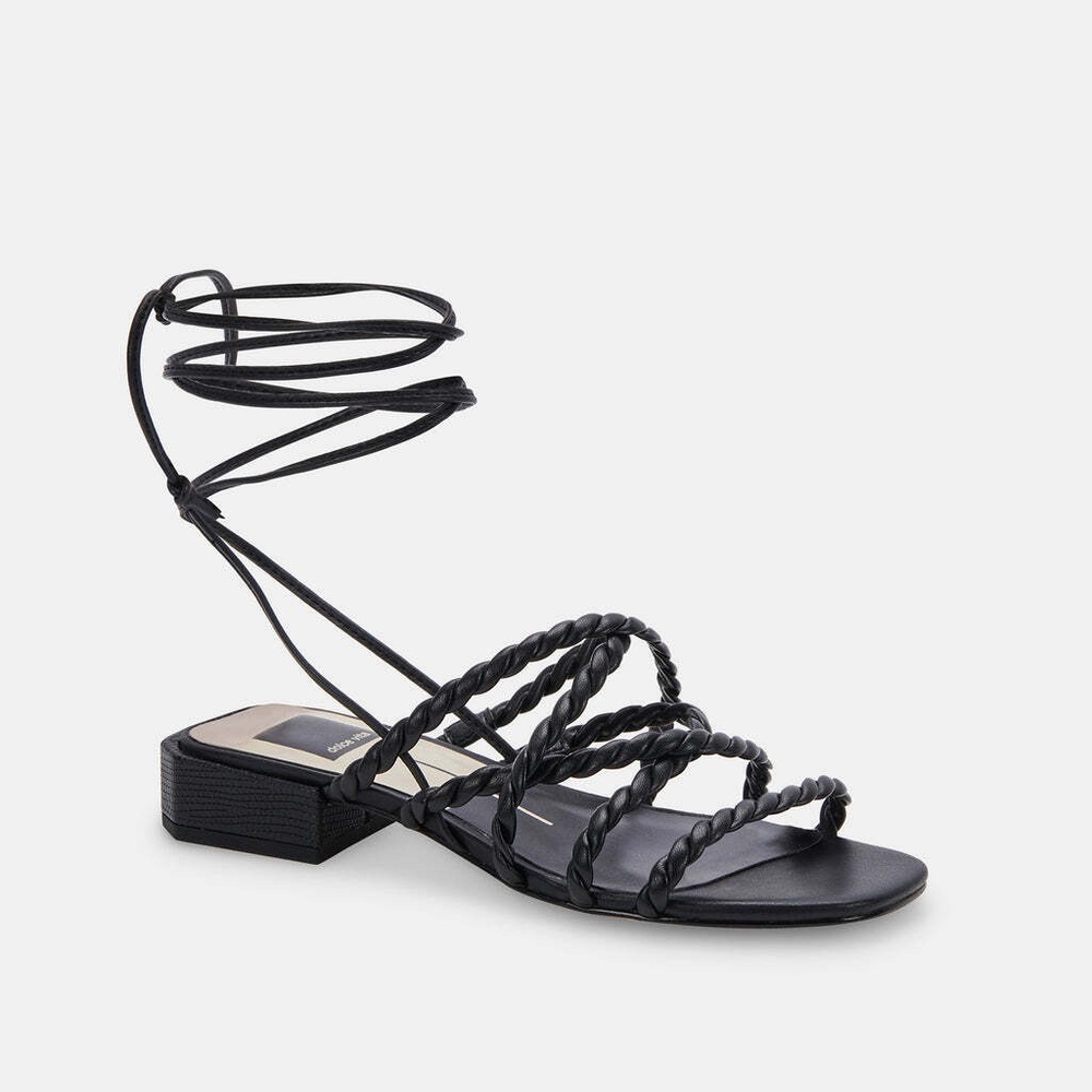 Dolce Vita Black Braided Sandals
